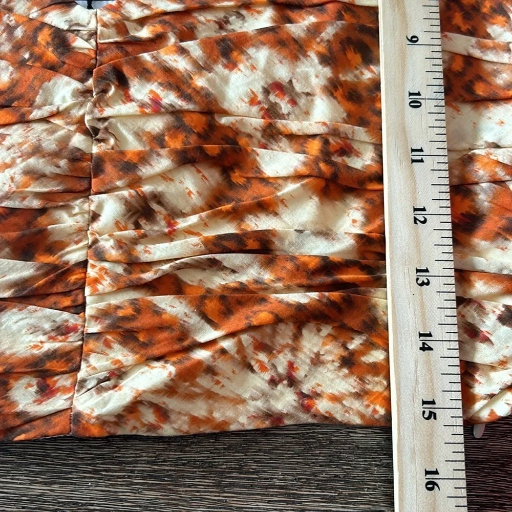 NWOT ZARA summer  floral puff shoulder 100% cotton crop top s and m - Picture 11 of 11